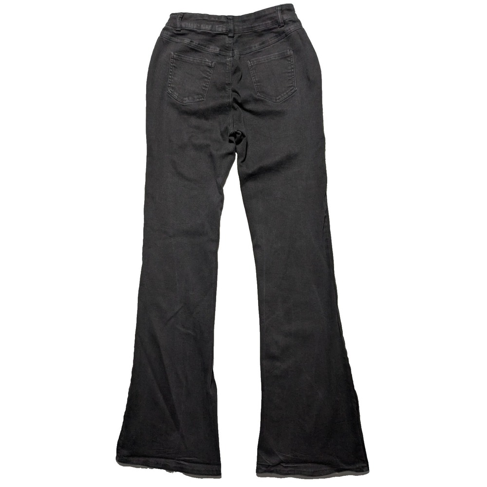 I.AM.GIA QUINN FLARE FLAME Black Stretch Denim Jeans - Women Small - Picture 2 of 16
